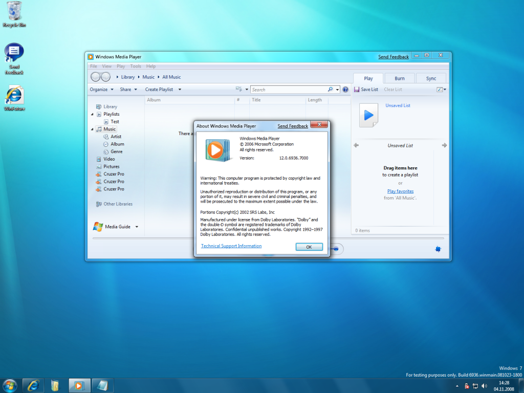 Microsoft Windows Media Player 12